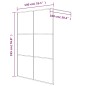 vidaXL Duschwand für Begehbare Dusche Schwarz 140x195 cm Halbmatt ESG vidaXL Duschwand für Begehbare Dusche Schwarz 140x195 cm Halbmatt ESG