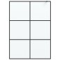 vidaXL Duschwand für Begehbare Dusche Schwarz 140x195 cm Matt ESG-Glas vidaXL Duschwand für Begehbare Dusche Schwarz 140x195 cm Matt ESG-Glas