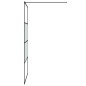 vidaXL Duschwand für Begehbare Dusche Schwarz 115x195 cm Halbmatt ESG vidaXL Duschwand für Begehbare Dusche Schwarz 115x195 cm Halbmatt ESG