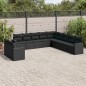 vidaXL 11-tlg. Garten-Sofagarnitur mit Kissen Schwarz Poly Rattan vidaXL 11-tlg. Garten-Sofagarnitur mit Kissen Schwarz Poly Rattan
