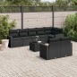 vidaXL 9-tlg. Garten-Sofagarnitur mit Kissen Schwarz Poly Rattan vidaXL 9-tlg. Garten-Sofagarnitur mit Kissen Schwarz Poly Rattan