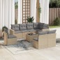 vidaXL 9-tlg. Garten-Sofagarnitur mit Kissen Beige Poly Rattan vidaXL 9-tlg. Garten-Sofagarnitur mit Kissen Beige Poly Rattan