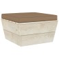 Garten-Paletten-Hocker mit Kissen Imprägniertes Fichtenholz Garten-Paletten-Hocker mit Kissen Imprägniertes Fichtenholz