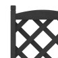 vidaXL Pflanzkübel mit Spalier Schwarz Massivholz Tanne vidaXL Pflanzkübel mit Spalier Schwarz Massivholz Tanne
