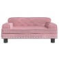 vidaXL Kindersofa Rosa 70x45x30 cm Samt vidaXL Kindersofa Rosa 70x45x30 cm Samt