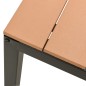 vidaXL 3-tlg. Garten-Essgruppe Stahl und WPC Braun und Schwarz vidaXL 3-tlg. Garten-Essgruppe Stahl und WPC Braun und Schwarz