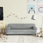 vidaXL Kindersofa Hellgrau 90x53x30 cm Samt vidaXL Kindersofa Hellgrau 90x53x30 cm Samt