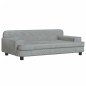 vidaXL Kindersofa Hellgrau 90x53x30 cm Samt vidaXL Kindersofa Hellgrau 90x53x30 cm Samt