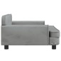 vidaXL Kindersofa Hellgrau 90x53x30 cm Samt vidaXL Kindersofa Hellgrau 90x53x30 cm Samt