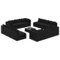 vidaXL 13-tlg. Garten-Lounge-Set mit Kissen Poly Rattan Schwarz vidaXL 13-tlg. Garten-Lounge-Set mit Kissen Poly Rattan Schwarz