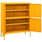 vidaXL Lagerschrank Senfgelb 80x35x101,5 cm Stahl vidaXL Lagerschrank Senfgelb 80x35x101,5 cm Stahl