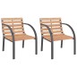 vidaXL Gartenstühle 2 Stk. Holz vidaXL Gartenstühle 2 Stk. Holz