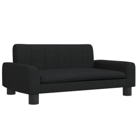 vidaXL Kindersofa Schwarz 70x45x30 cm Stoff