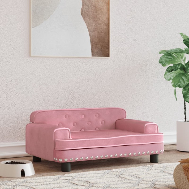 vidaXL Hundebett Rosa 70x45x30 cm Samt vidaXL Hundebett Rosa 70x45x30 cm Samt