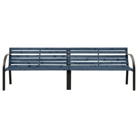 vidaXL Doppel-Gartenbank 241 cm Chinesisches Tannenholz Grau