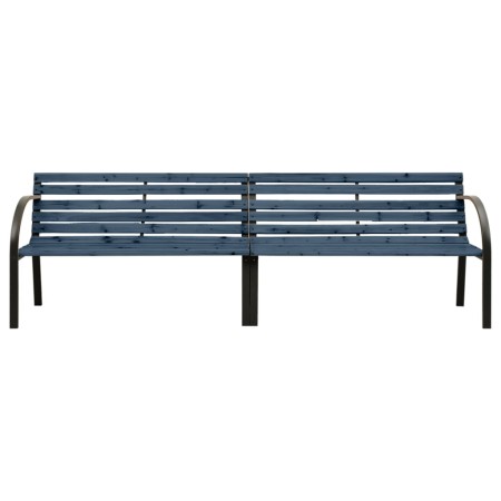 vidaXL Doppel-Gartenbank 241 cm Chinesisches Tannenholz Grau