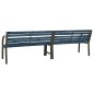 vidaXL Doppel-Gartenbank 241 cm Chinesisches Tannenholz Grau vidaXL Doppel-Gartenbank 241 cm Chinesisches Tannenholz Grau