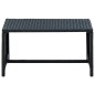 vidaXL Couchtisch Schwarz 70×40×38 cm Poly Rattan vidaXL Couchtisch Schwarz 70×40×38 cm Poly Rattan