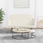 vidaXL Sitzbank Creme 110x76x80 cm Samt vidaXL Sitzbank Creme 110x76x80 cm Samt