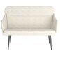 vidaXL Sitzbank Creme 110x76x80 cm Samt vidaXL Sitzbank Creme 110x76x80 cm Samt