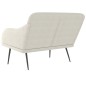 vidaXL Sitzbank Creme 110x76x80 cm Samt vidaXL Sitzbank Creme 110x76x80 cm Samt