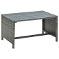 vidaXL Couchtisch Anthrazit 70×40×38 cm Poly Rattan vidaXL Couchtisch Anthrazit 70×40×38 cm Poly Rattan