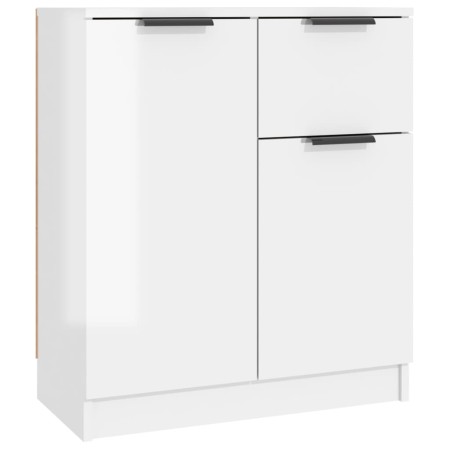 vidaXL Sideboard Hochglanz-Weiß 60x30x70 cm Holzwerkstoff
