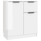 vidaXL Sideboard Hochglanz-Weiß 60x30x70 cm Holzwerkstoff vidaXL Sideboard Hochglanz-Weiß 60x30x70 cm Holzwerkstoff