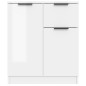 vidaXL Sideboard Hochglanz-Weiß 60x30x70 cm Holzwerkstoff vidaXL Sideboard Hochglanz-Weiß 60x30x70 cm Holzwerkstoff