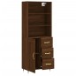 vidaXL Highboard Braun Eichen-Optik 69,5x34x180 cm Holzwerkstoff vidaXL Highboard Braun Eichen-Optik 69,5x34x180 cm Holzwerkstoff