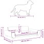 vidaXL Hundebett Blau 100x54x33 cm Samt vidaXL Hundebett Blau 100x54x33 cm Samt