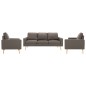 vidaXL 3-tlg. Sofagarnitur Stoff Taupe vidaXL 3-tlg. Sofagarnitur Stoff Taupe