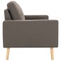 vidaXL 3-tlg. Sofagarnitur Stoff Taupe vidaXL 3-tlg. Sofagarnitur Stoff Taupe