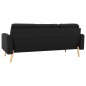 vidaXL 2-tlg. Sofagarnitur Stoff Schwarz vidaXL 2-tlg. Sofagarnitur Stoff Schwarz