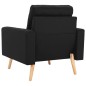 vidaXL 2-tlg. Sofagarnitur Stoff Schwarz vidaXL 2-tlg. Sofagarnitur Stoff Schwarz
