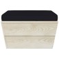 Garten-Paletten-Hocker mit Kissen Imprägniertes Fichtenholz Garten-Paletten-Hocker mit Kissen Imprägniertes Fichtenholz