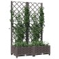 vidaXL Pflanzkübel mit Rankgitter Braun 80x40x121,5 cm PP vidaXL Pflanzkübel mit Rankgitter Braun 80x40x121,5 cm PP