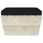 Garten-Paletten-Hocker mit Kissen Imprägniertes Fichtenholz Garten-Paletten-Hocker mit Kissen Imprägniertes Fichtenholz