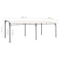 vidaXL Garten-Sonnenschutz 6x3x2,55 m Cremeweiß vidaXL Garten-Sonnenschutz 6x3x2,55 m Cremeweiß