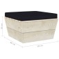 Garten-Paletten-Hocker mit Kissen Imprägniertes Fichtenholz Garten-Paletten-Hocker mit Kissen Imprägniertes Fichtenholz
