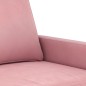 vidaXL 3-tlg. Sofagarnitur mit Kissen Rosa Samt vidaXL 3-tlg. Sofagarnitur mit Kissen Rosa Samt