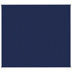 vidaXL Gewichtsdecke Blau 200x230 cm 13 kg Stoff