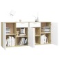 vidaXL Sideboard Weiß Sonoma-Eiche 160x36x75 cm Holzwerkstoff vidaXL Sideboard Weiß Sonoma-Eiche 160x36x75 cm Holzwerkstoff