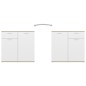 vidaXL Sideboard Weiß Sonoma-Eiche 160x36x75 cm Holzwerkstoff vidaXL Sideboard Weiß Sonoma-Eiche 160x36x75 cm Holzwerkstoff