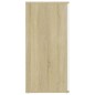 vidaXL Sideboard Weiß Sonoma-Eiche 160x36x75 cm Holzwerkstoff vidaXL Sideboard Weiß Sonoma-Eiche 160x36x75 cm Holzwerkstoff