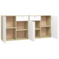 vidaXL Sideboard Weiß Sonoma-Eiche 160x36x75 cm Holzwerkstoff vidaXL Sideboard Weiß Sonoma-Eiche 160x36x75 cm Holzwerkstoff