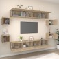vidaXL 8-tlg. TV-Schrank-Set Sonoma-Eiche Holzwerkstoff vidaXL 8-tlg. TV-Schrank-Set Sonoma-Eiche Holzwerkstoff