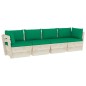 Garten-Palettensofa 4-Sitzer mit Kissen Fichtenholz Garten-Palettensofa 4-Sitzer mit Kissen Fichtenholz