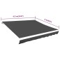 vidaXL Markisenbespannung Canvas Anthrazit 450x300 cm vidaXL Markisenbespannung Canvas Anthrazit 450x300 cm