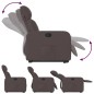 vidaXL Relaxsessel mit Aufstehhilfe Dunkelbraun Stoff vidaXL Relaxsessel mit Aufstehhilfe Dunkelbraun Stoff